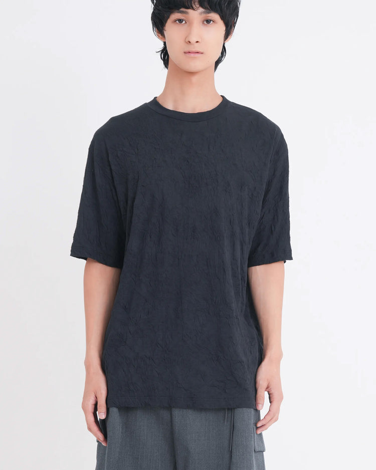 WRINKLED T-SHIRT BLACK
