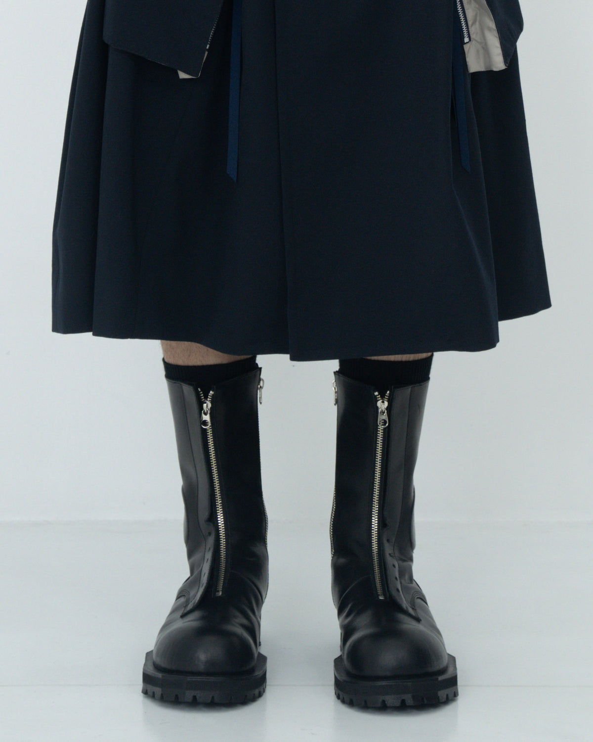 POLICE BOOTS SIDE ZIP BLACK
