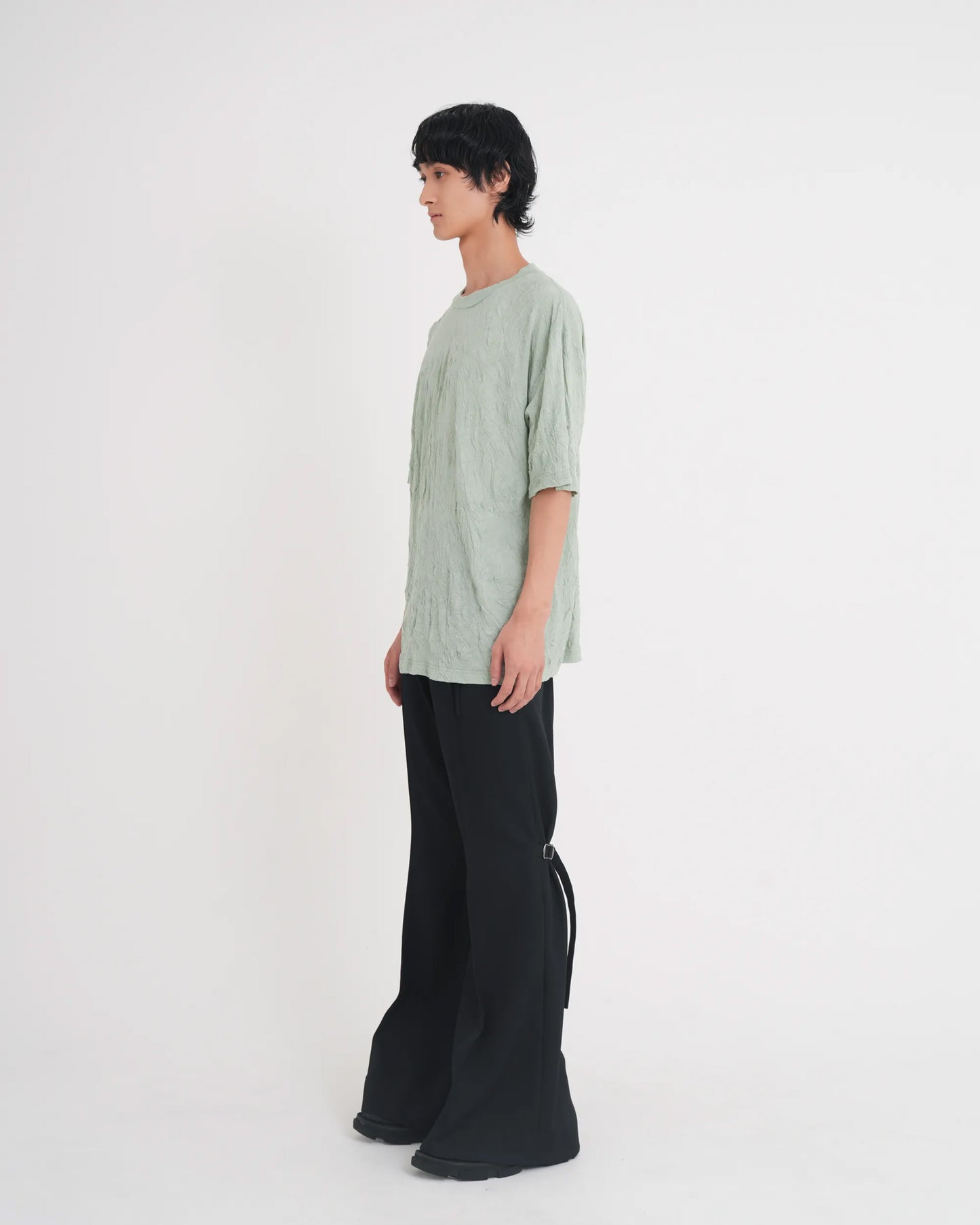WRINKLED T-SHIRT MINT GREEN