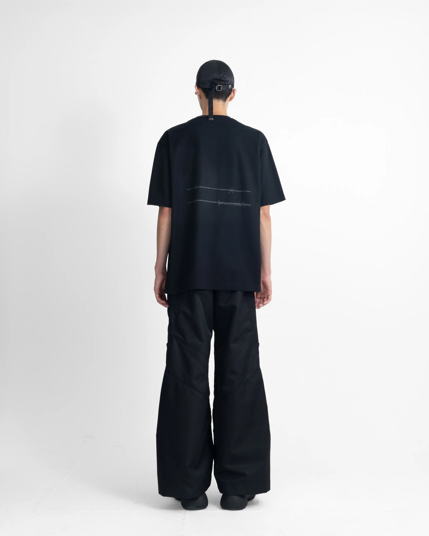 NYLON TRACK PANTS BLACK