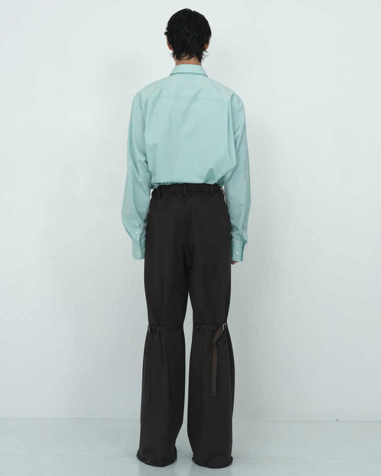 GAITER SWEAT PANTS BROWN