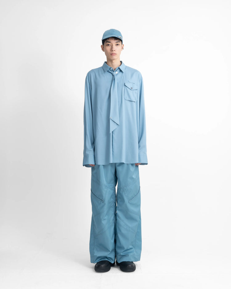 NYLON TRACK PANTS SKY BLUE