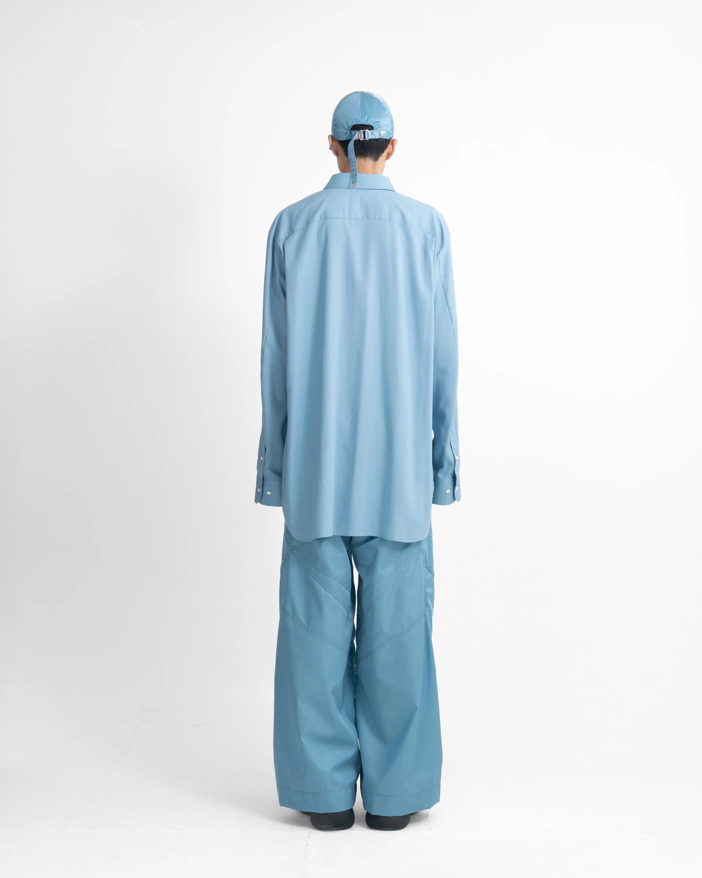 NYLON TRACK PANTS SKY BLUE