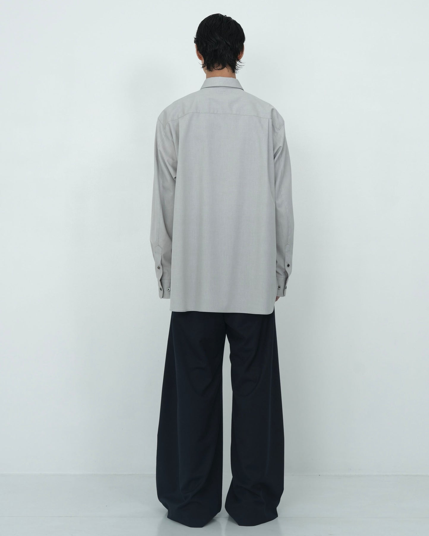 NECKTIE SHIRT GREY