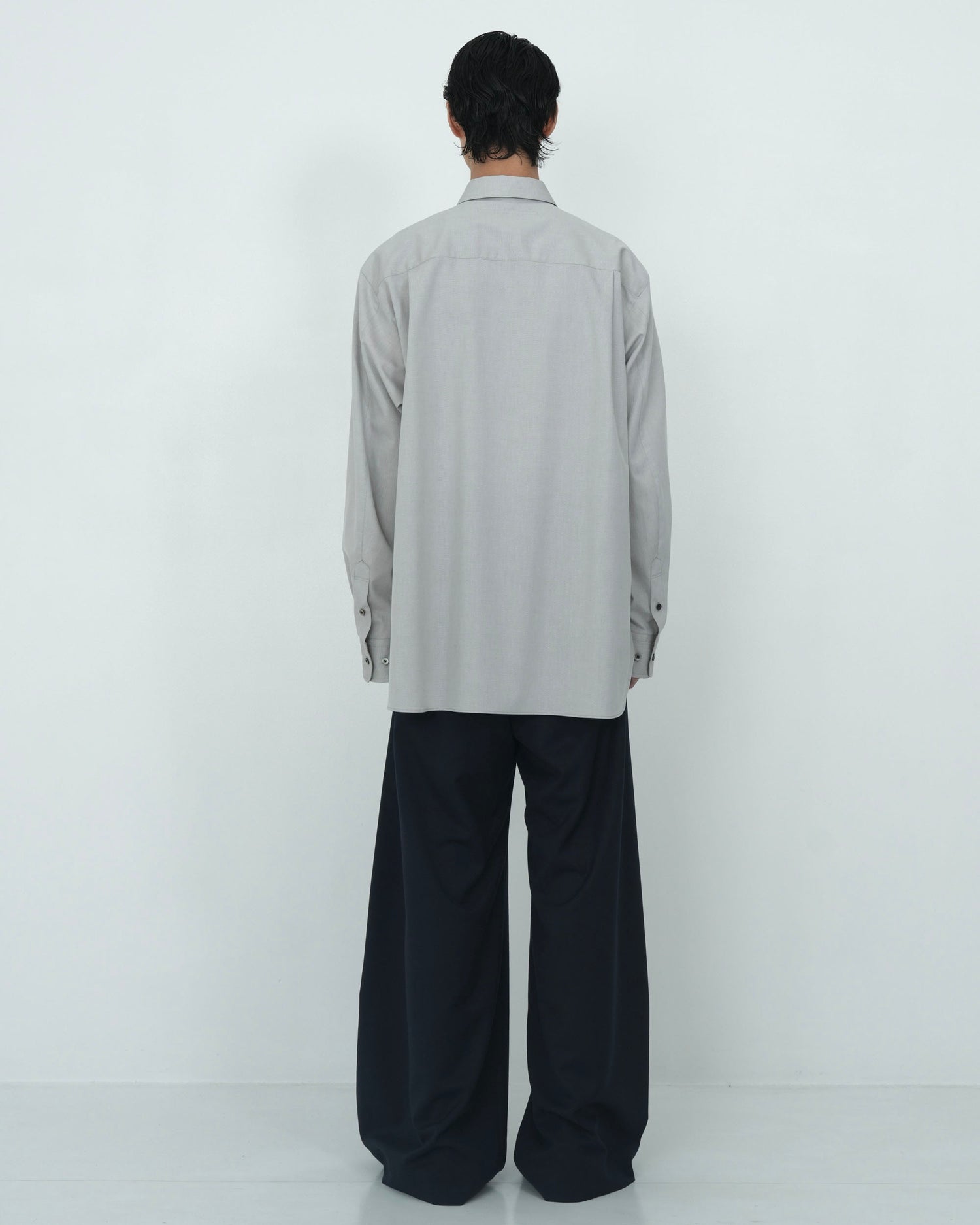 NECKTIE SHIRT GREY