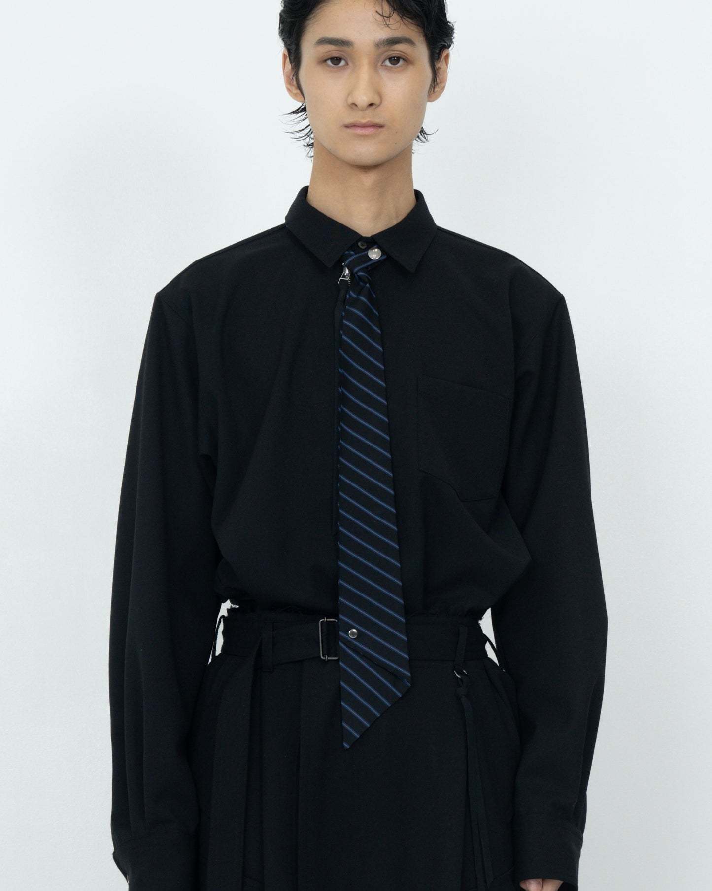NOT-TIE "STRIPE" BLACK x BLUE