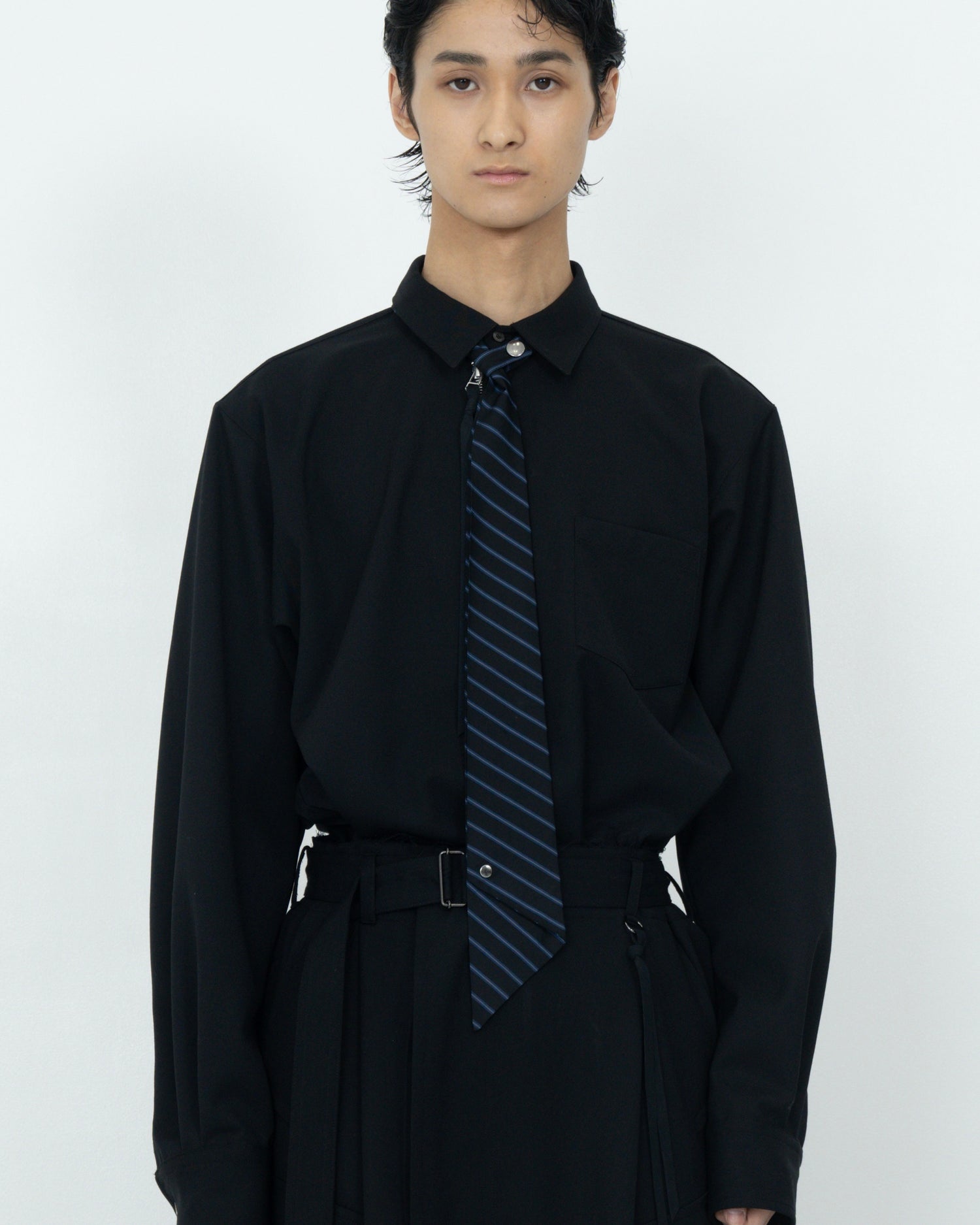 NOT-TIE "STRIPE" BLACK x BLUE