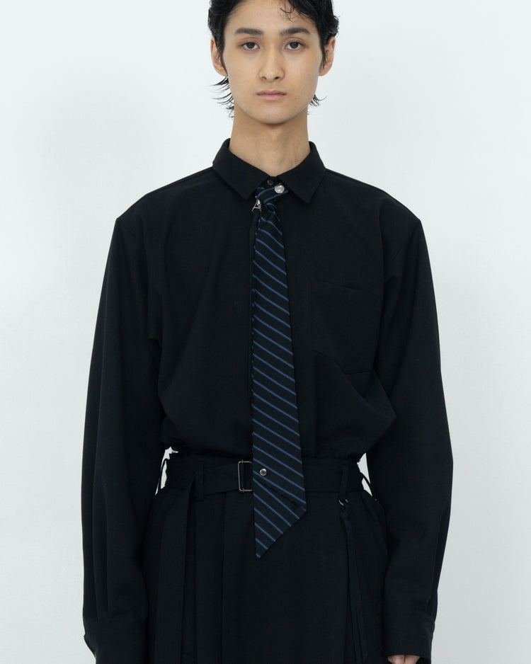 NOT-TIE "STRIPE" BLACK x BLUE