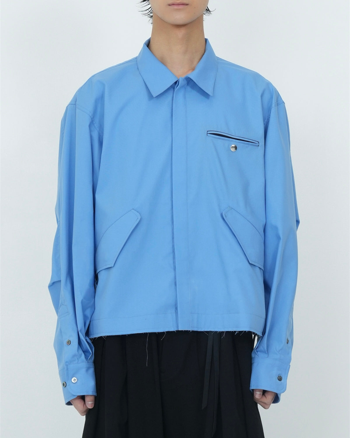 M65 CROPPED SHIRT BLUE