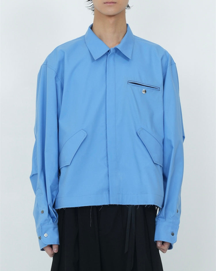 M65 CROPPED SHIRT BLUE