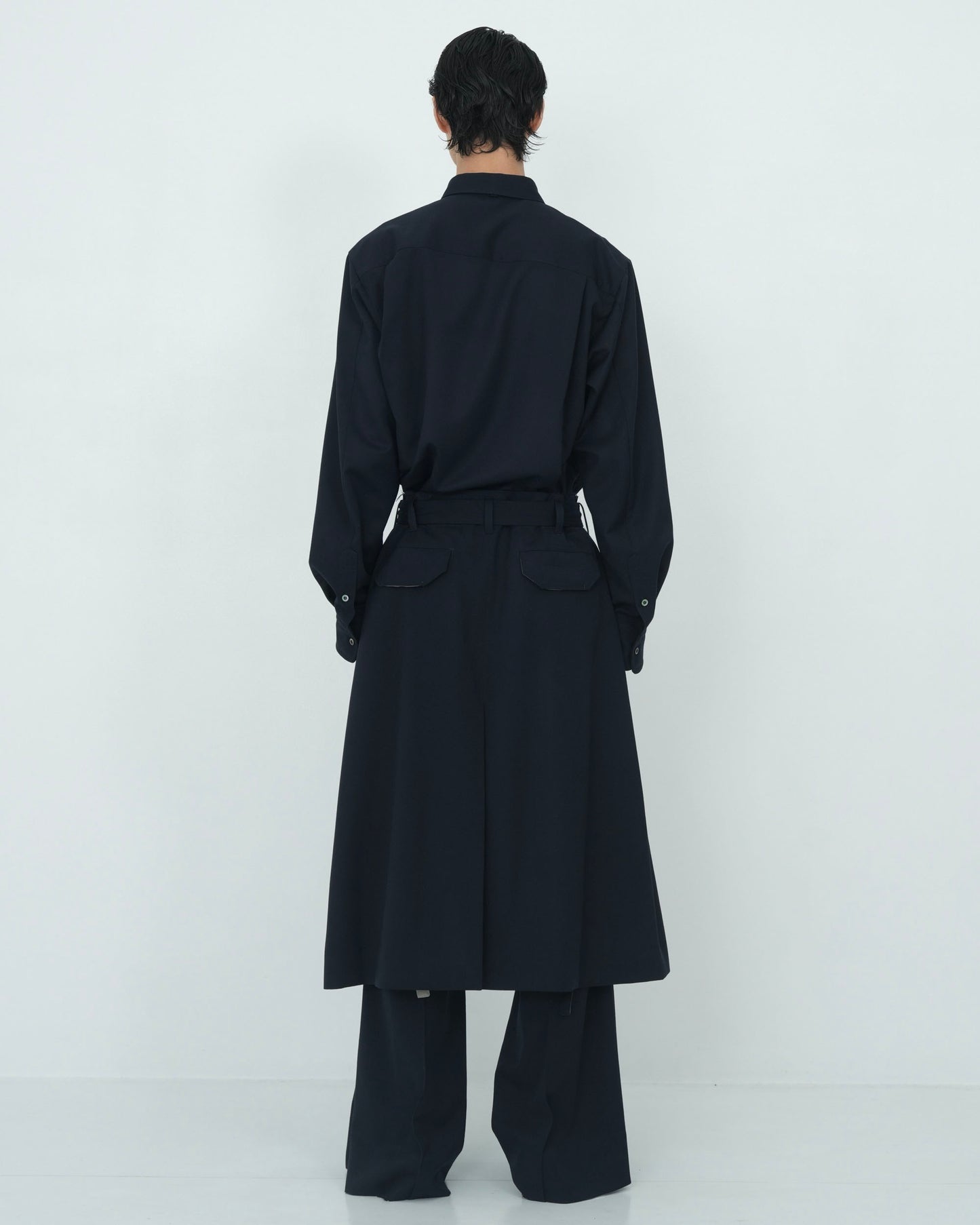 SOUTIEN COLLAR COMBAT SKIRT NAVY