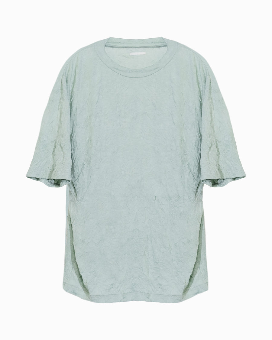 WRINKLED T-SHIRT MINT GREEN