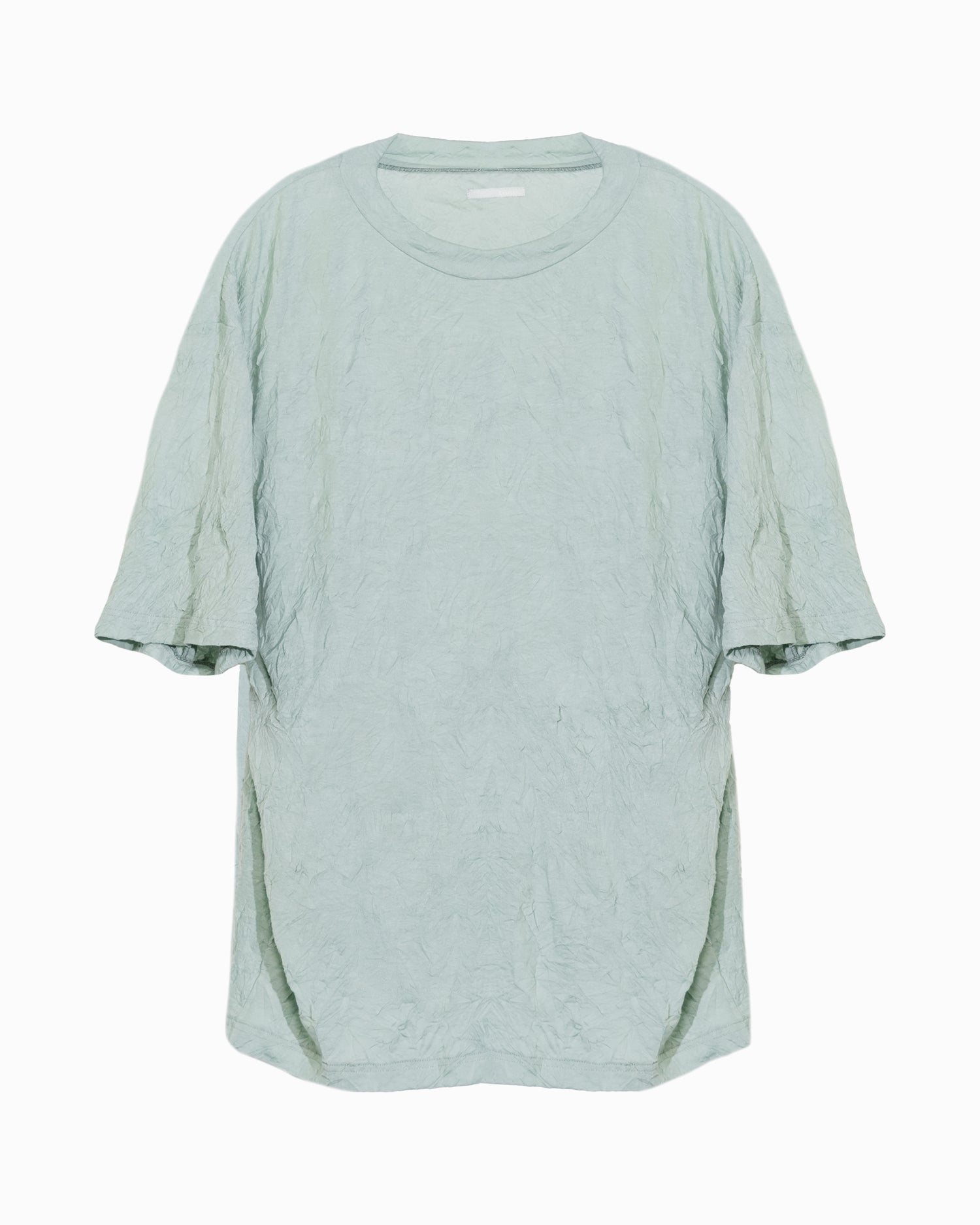 WRINKLED T-SHIRT MINT GREEN