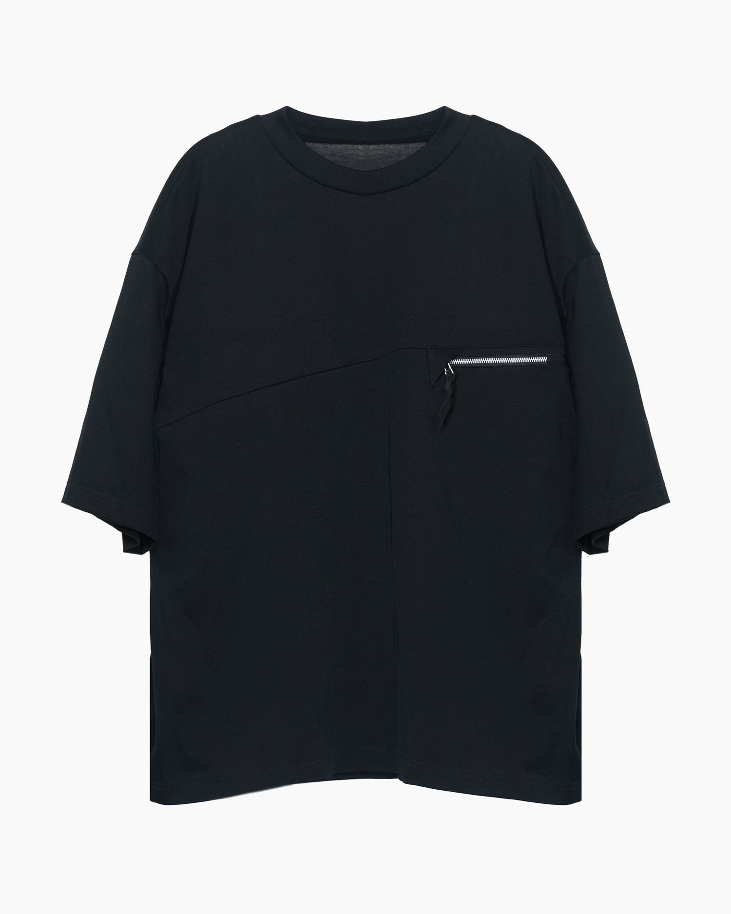 ∠12＋1° POCKET T-SHIRT BLACK