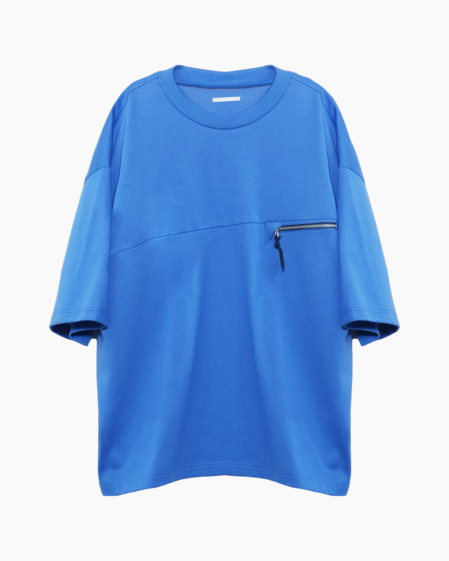 ∠12＋1° POCKET T-SHIRT BLUE