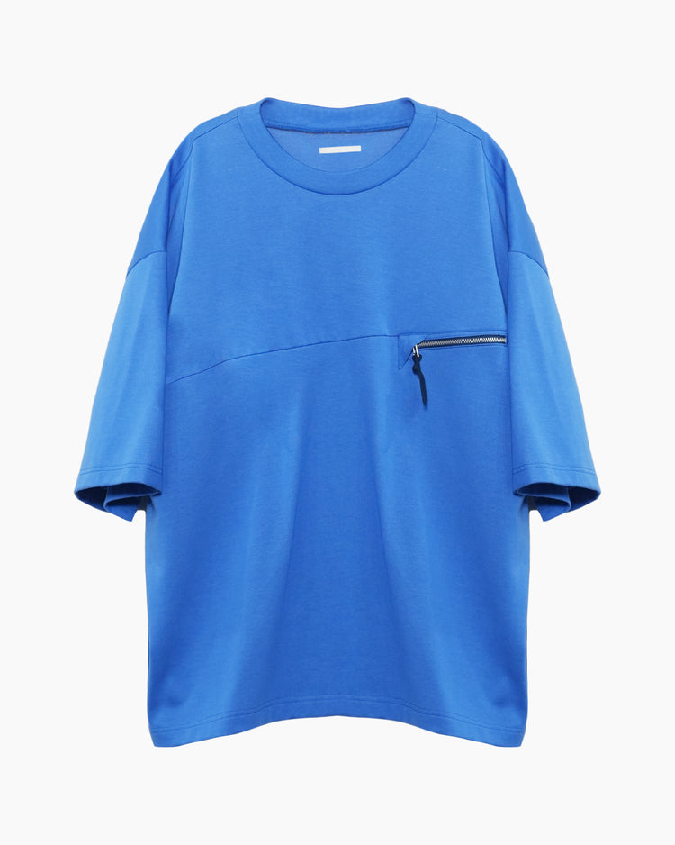 ∠12＋1° POCKET T-SHIRT BLUE