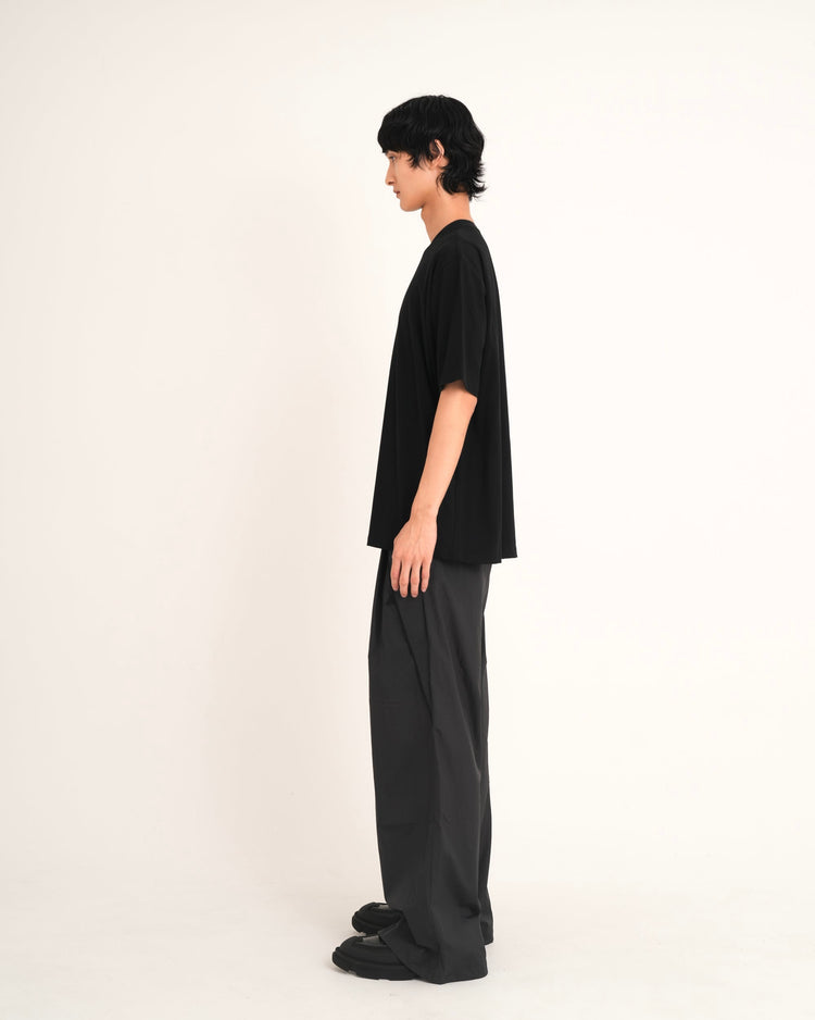 SIDE SEAM POCKET T-SHIRT BLACK