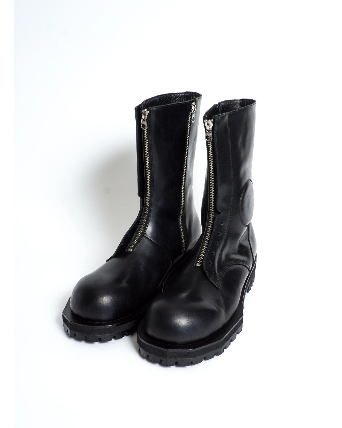 POLICE BOOTS SIDE ZIP BLACK