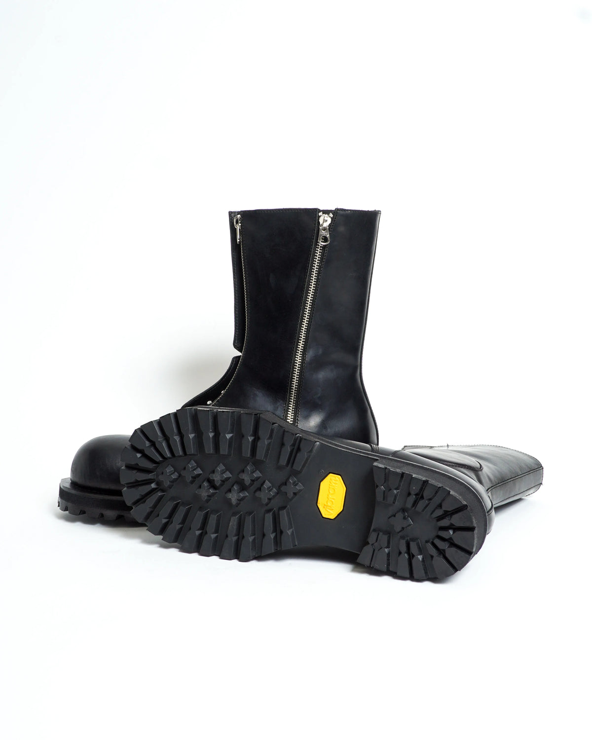 POLICE BOOTS SIDE ZIP BLACK