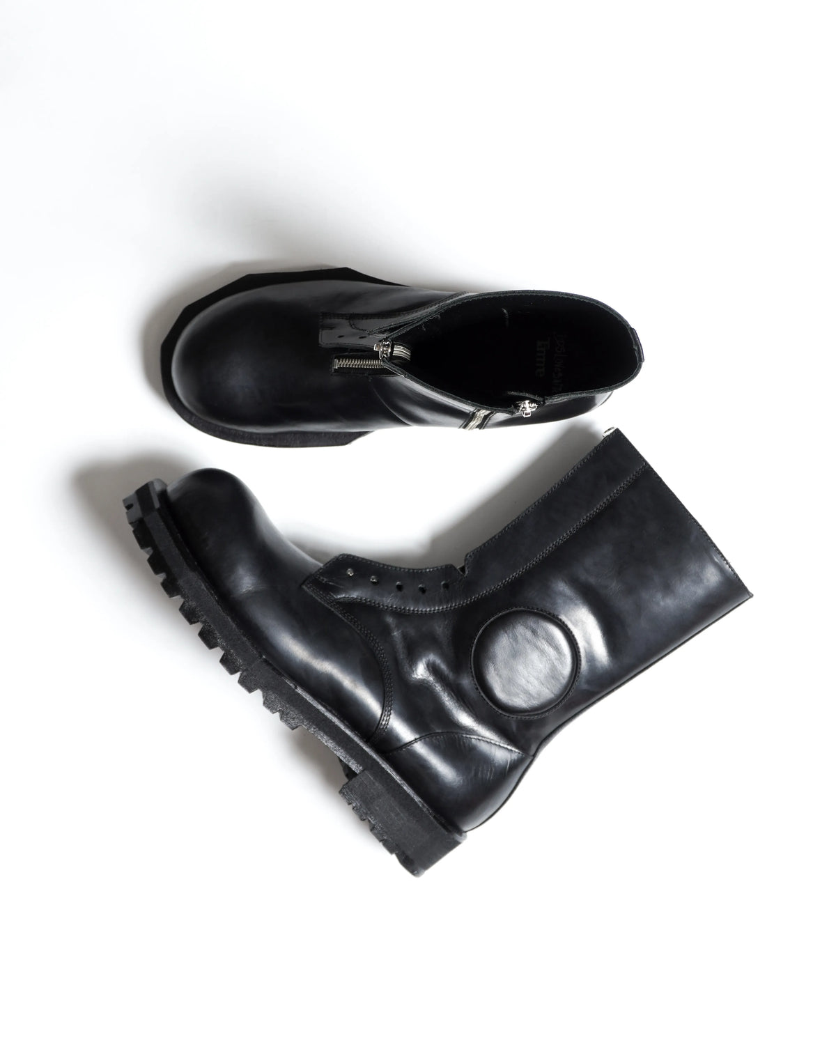 POLICE BOOTS SIDE ZIP BLACK