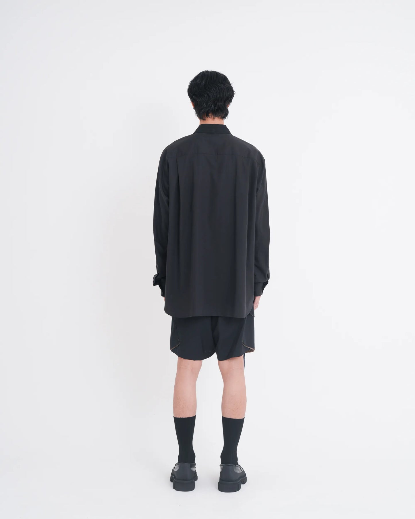 OXFORD LAYERED SHIRT BLACK