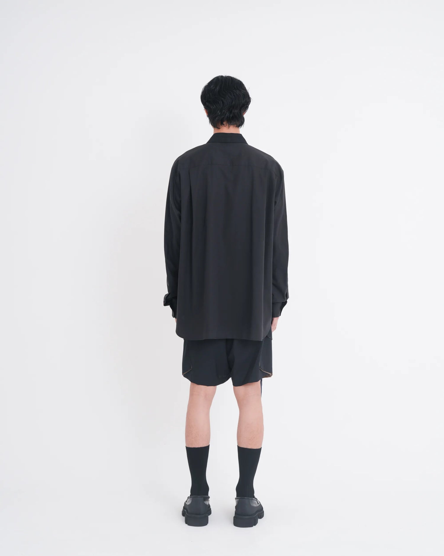 OXFORD LAYERED SHIRT BLACK