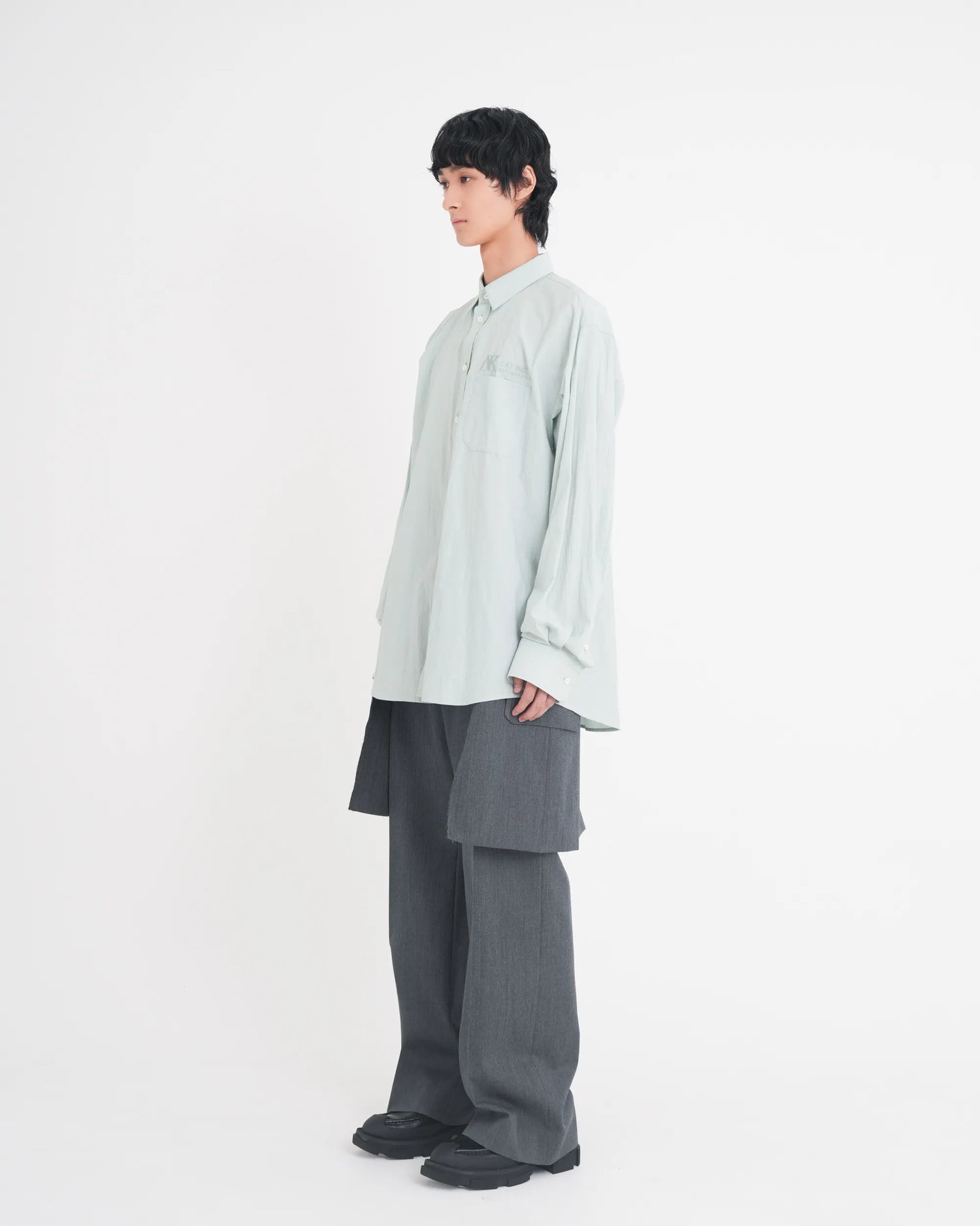 BUM FLAP JACKET SLACKS GREY