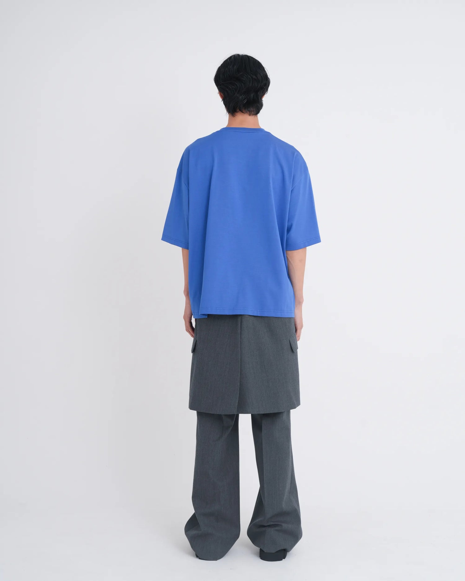 ∠12＋1° POCKET T-SHIRT BLUE
