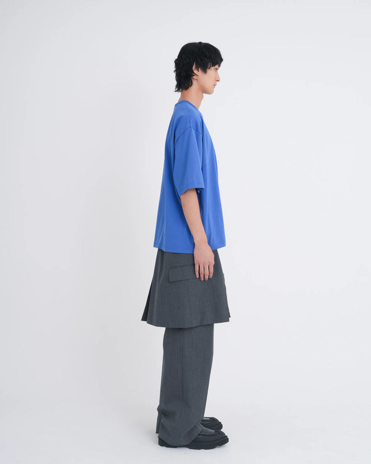∠12＋1° POCKET T-SHIRT BLUE