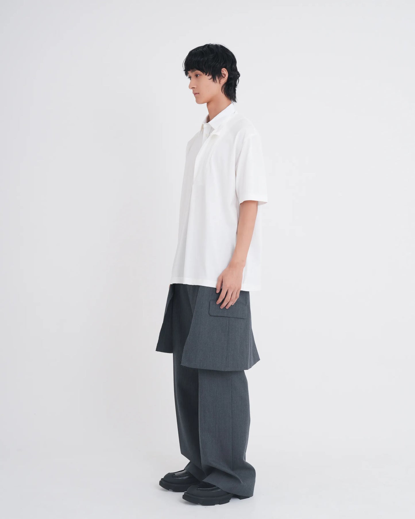 LAYERED S/S T-SHIRT WHITE