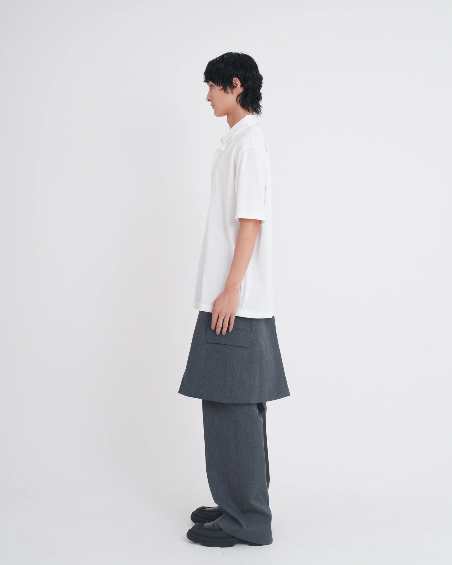 LAYERED S/S T-SHIRT WHITE