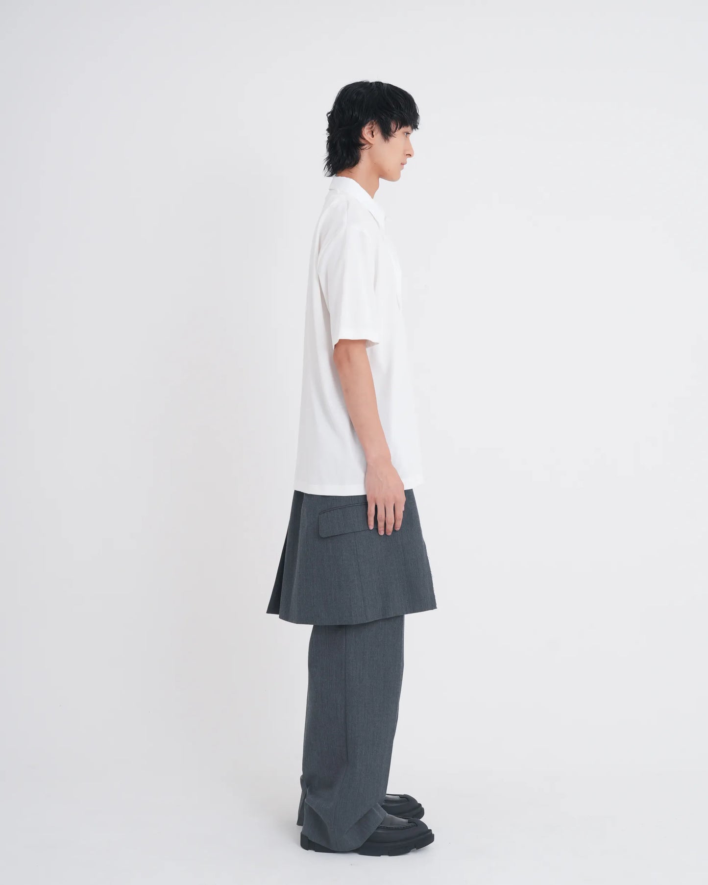 LAYERED S/S T-SHIRT WHITE