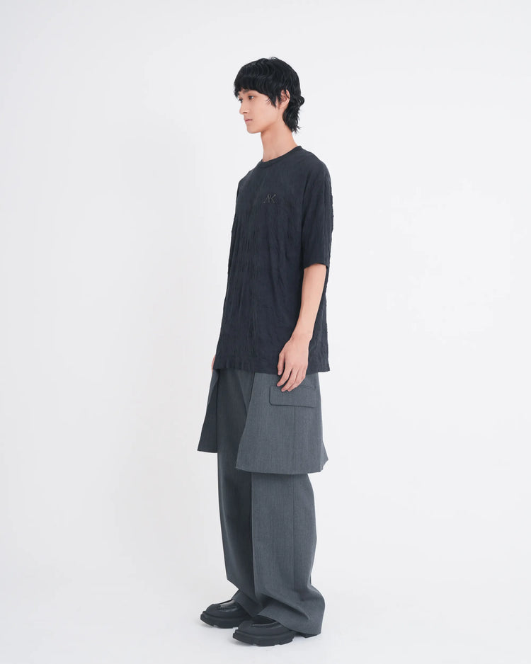 EMBROIDERY T-SHIRT BLACK