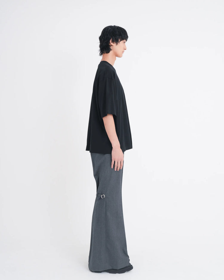 ∠12＋1° POCKET T-SHIRT BLACK
