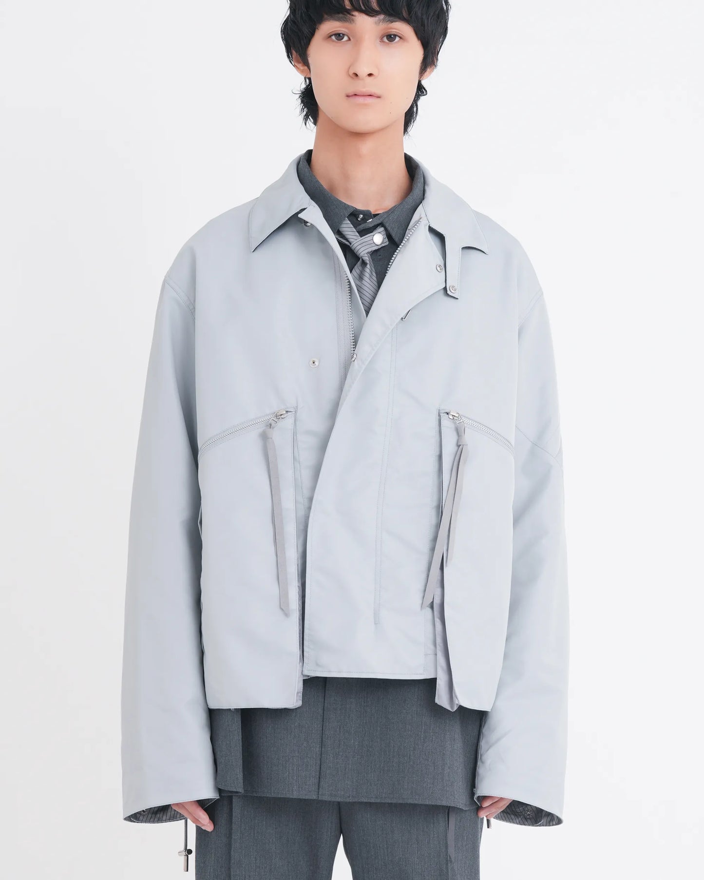 NYLON MK3 JACKET LIGHT GREY