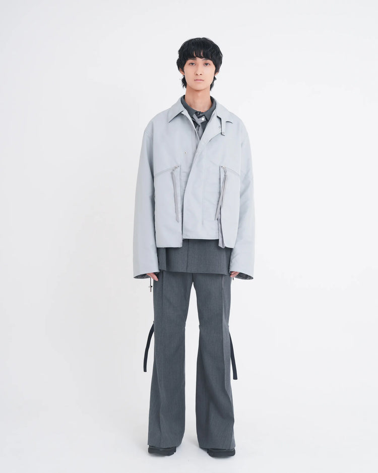 NYLON MK3 JACKET LIGHT GREY