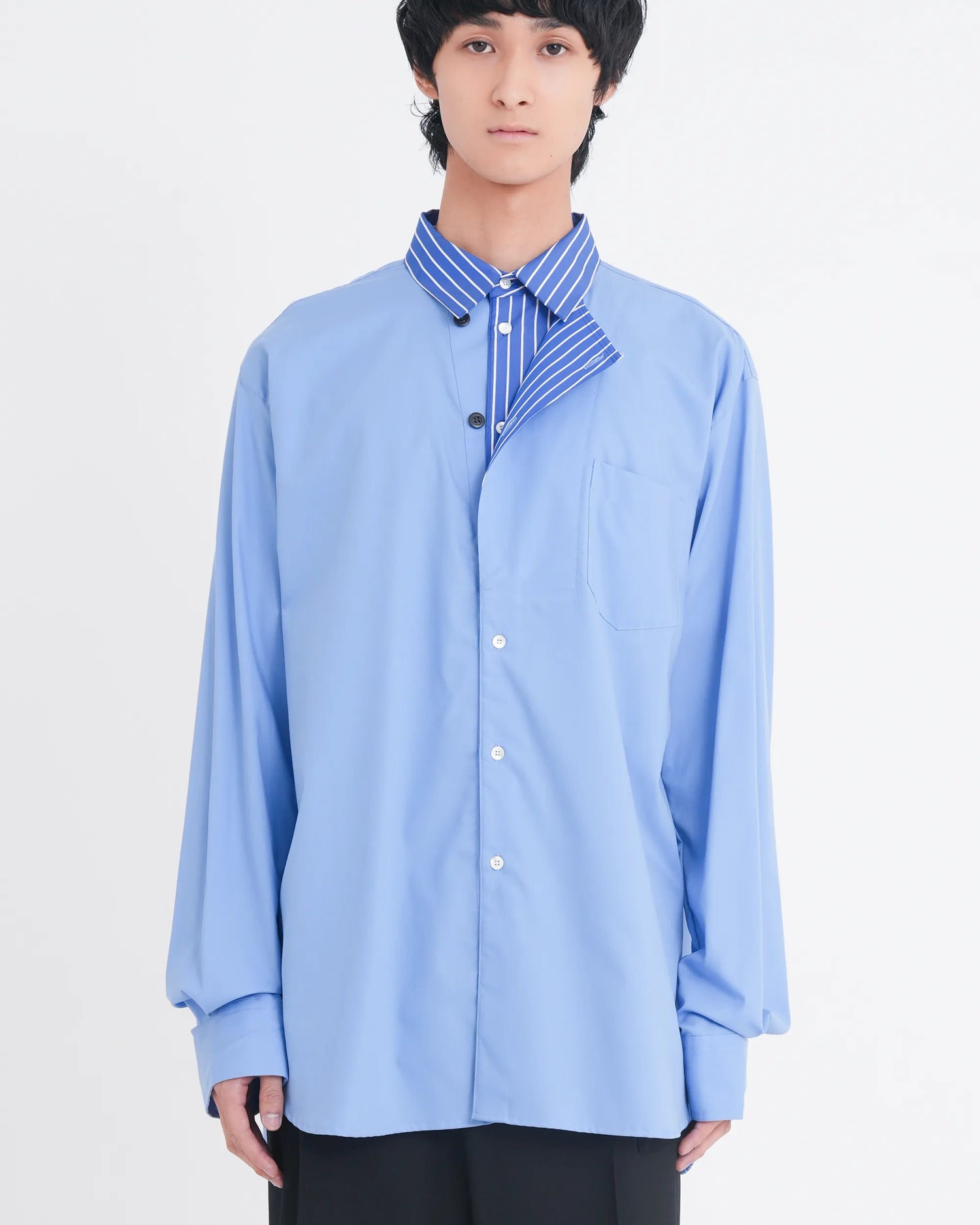 OXFORD LAYERED SHIRT BLUE