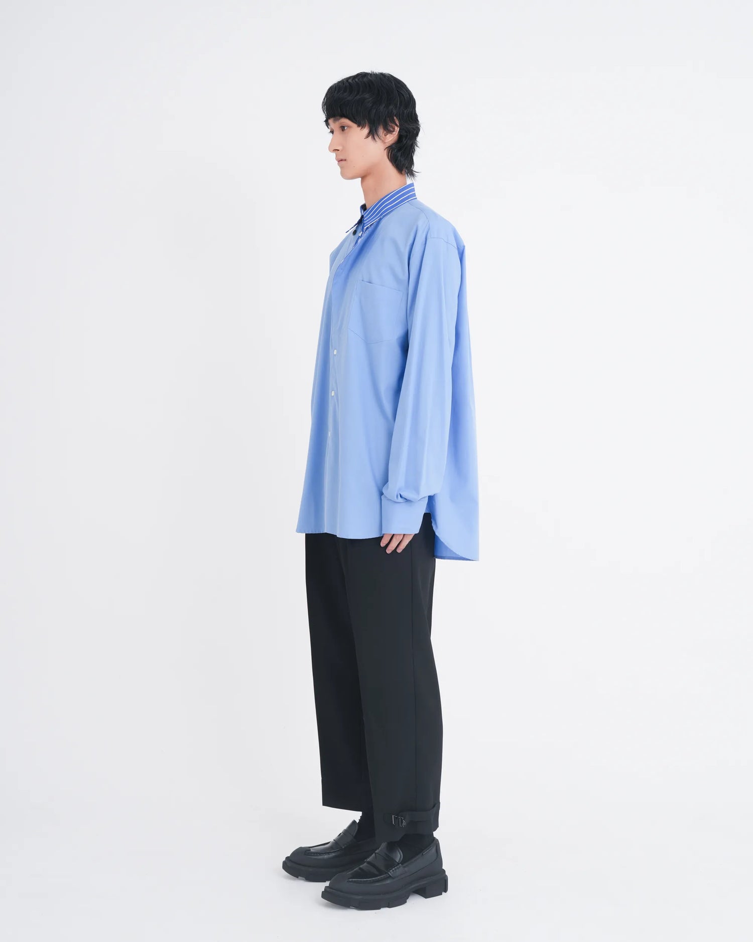 OXFORD LAYERED SHIRT BLUE