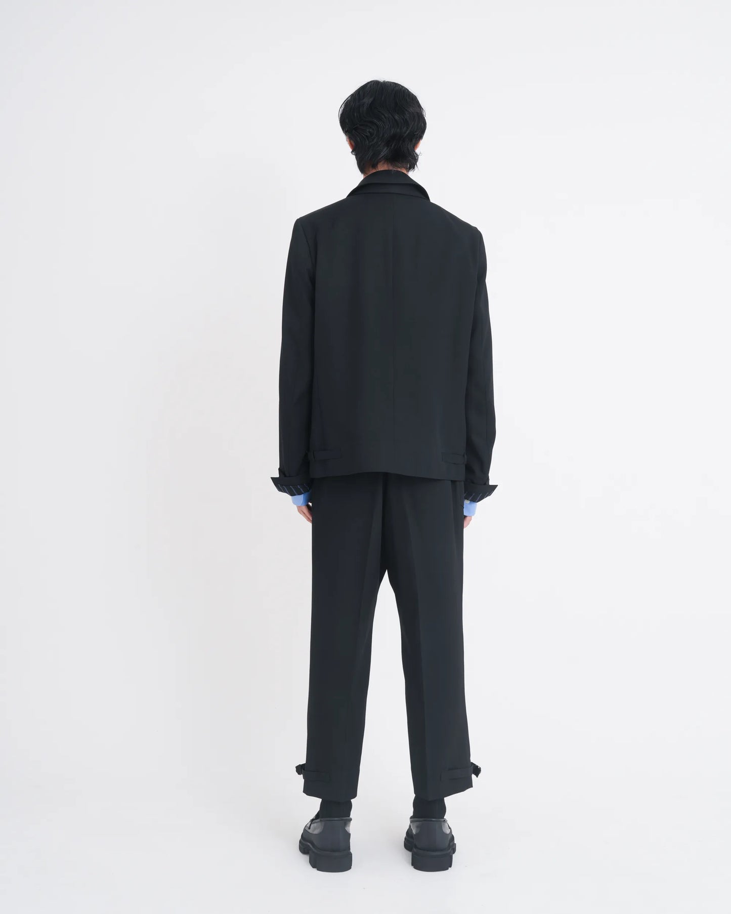 DOUBLE - BREASTED DECK JACKET BLACK