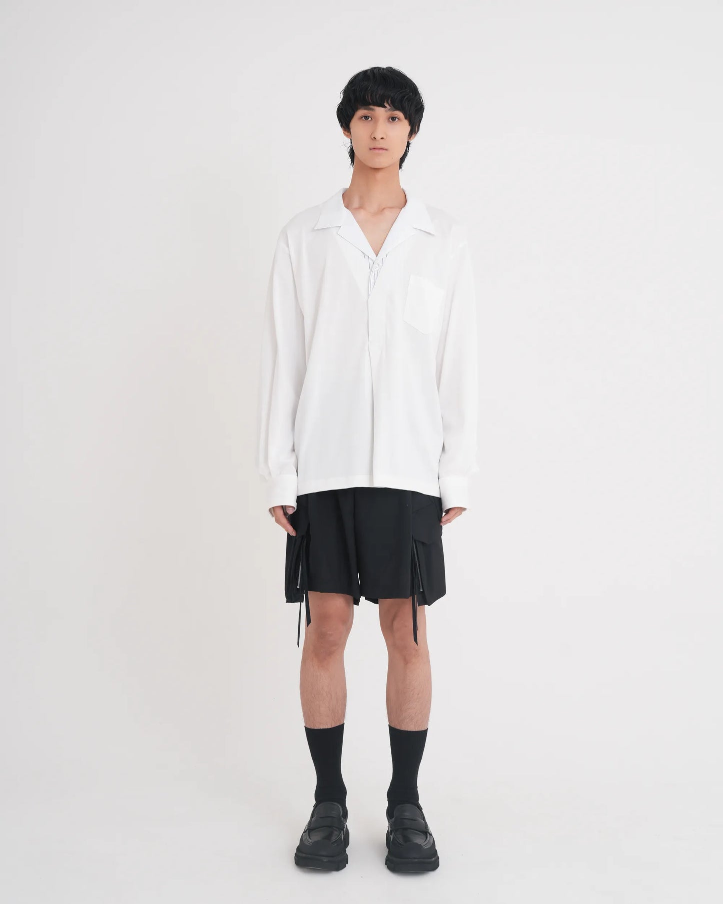 LAYERED L/S T-SHIRT WHITE