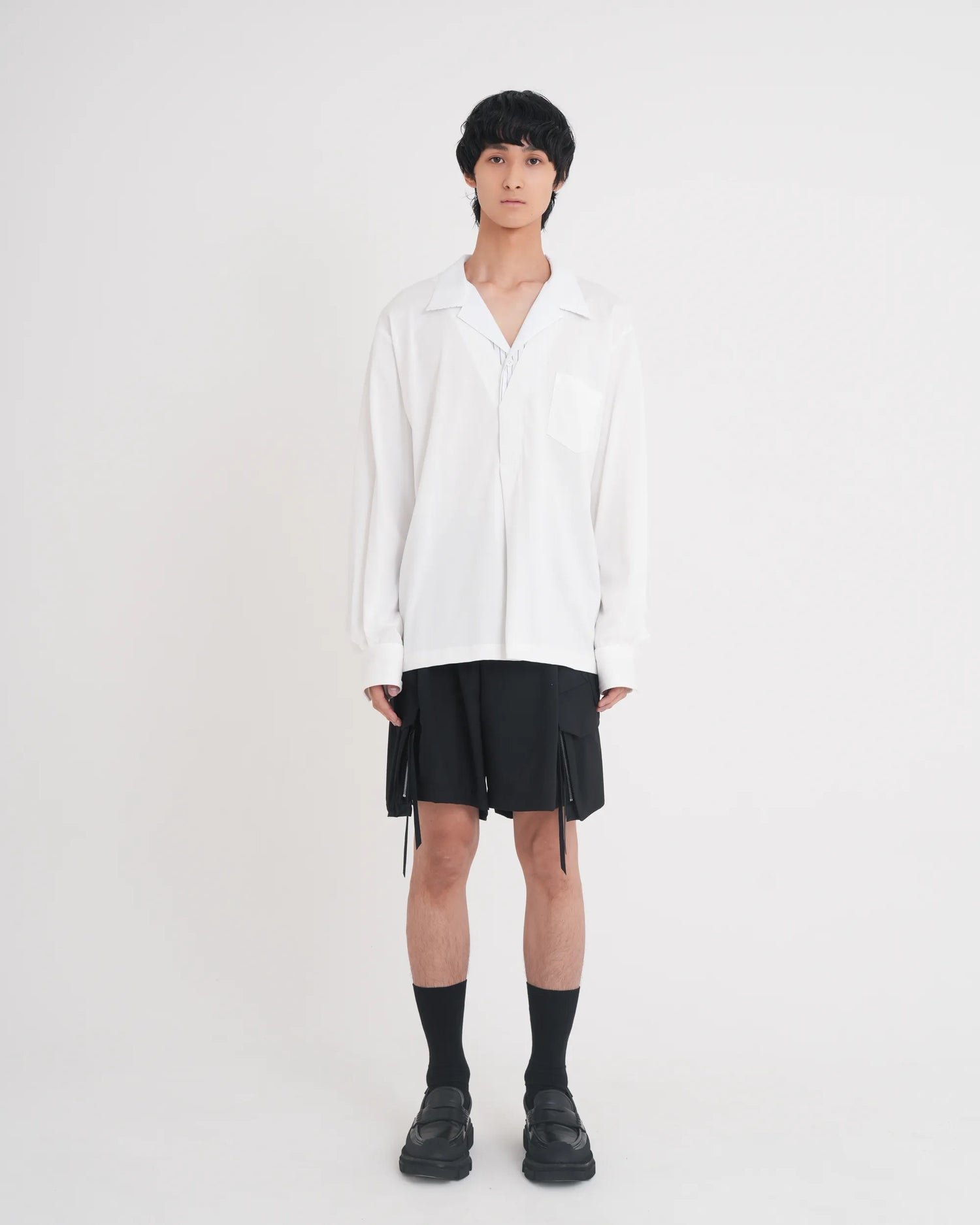 LAYERED L/S T-SHIRT WHITE