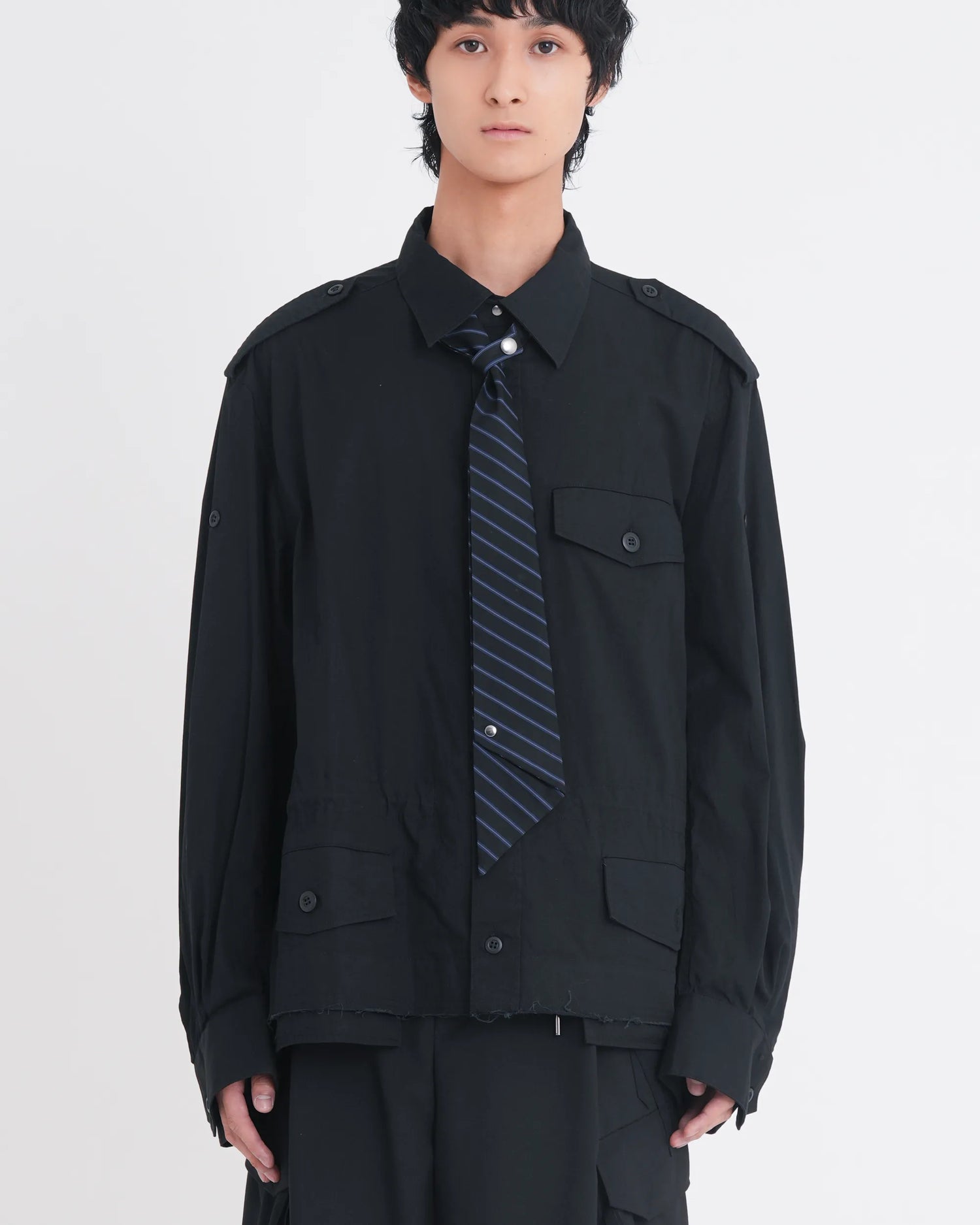 NOT-TIE "STRIPE" BLACK x BLUE