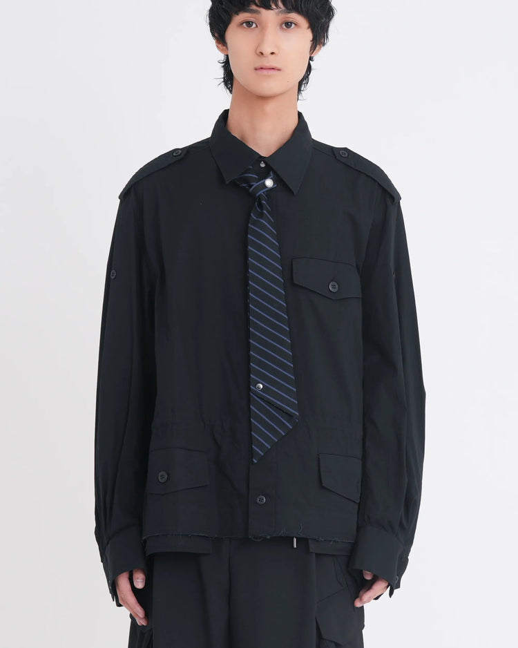 NOT-TIE "STRIPE" BLACK x BLUE