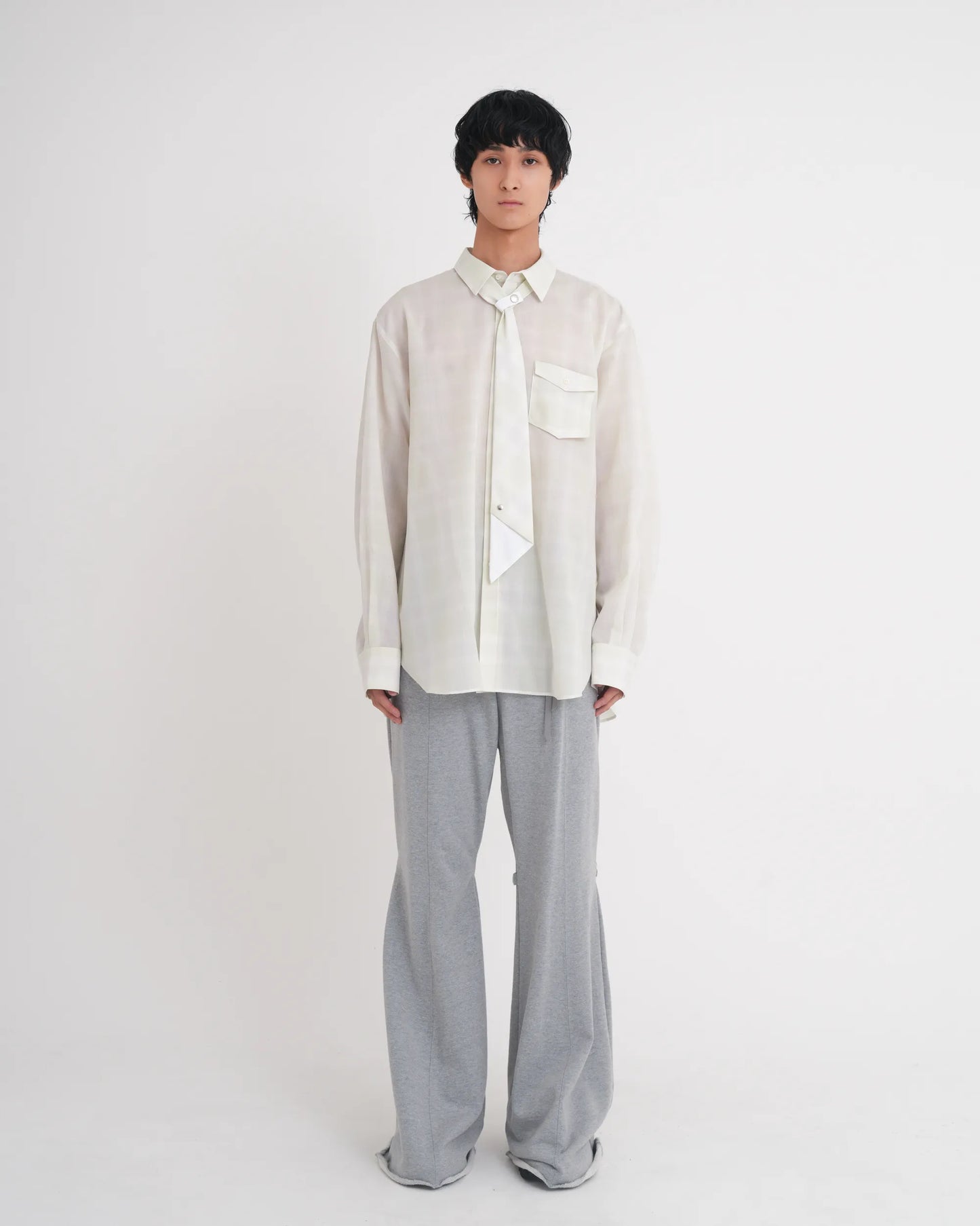 GAITTER SWEAT PANTS GREY