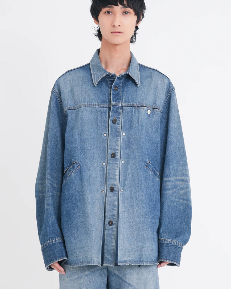 DENIM TRUCKER SHIRT INDIGO