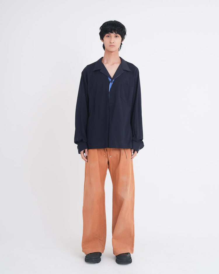 LAYERED L/S T-SHIRT NAVY