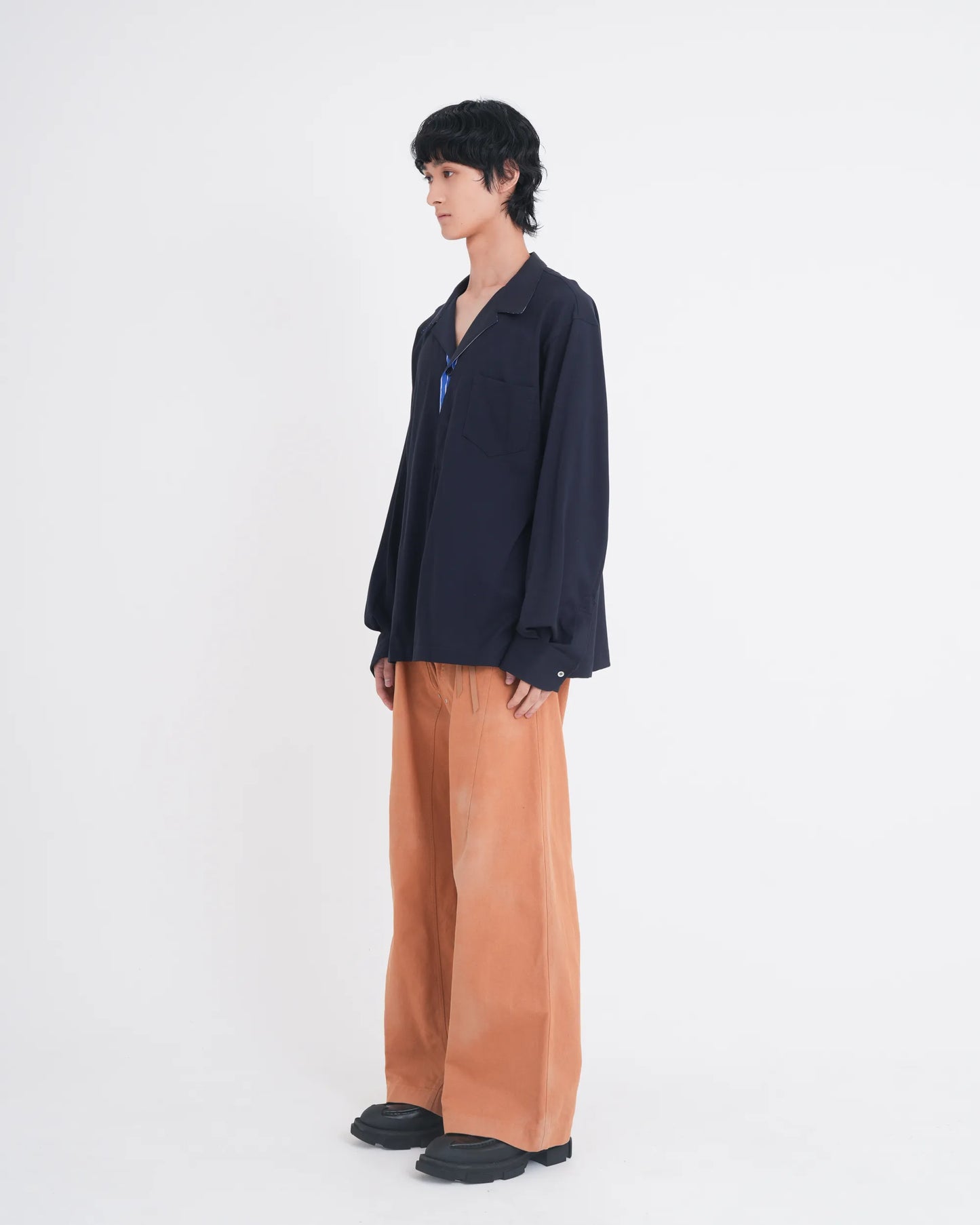 LAYERED L/S T-SHIRT NAVY