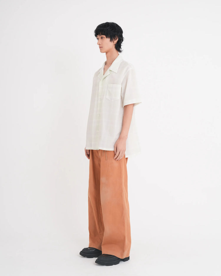DOUBLE KNEE PANTS YELLOW BROWN