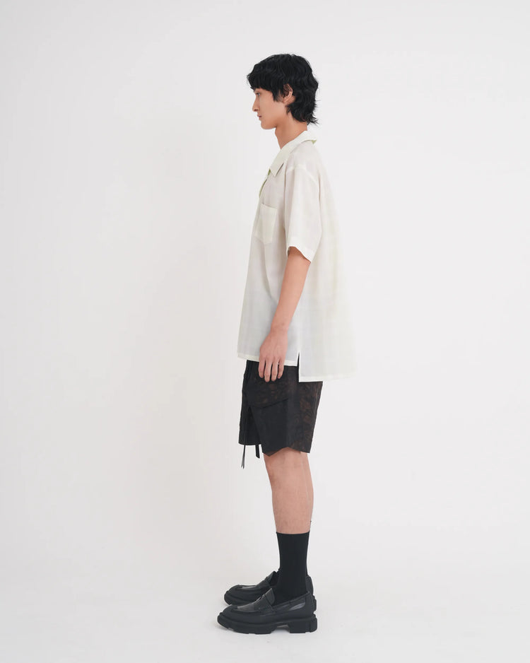 OMBRE CHECK LAYERED SHIRT LIME GREEN