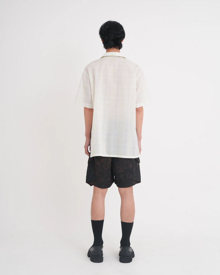 OMBRE CHECK LAYERED SHIRT LIME GREEN